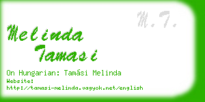 melinda tamasi business card