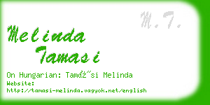 melinda tamasi business card